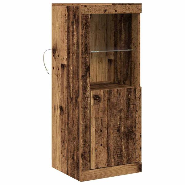 vidaXL LED-Sideboard Braun 41 x 37 x 100 cm Holzwerkstoff