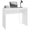 vidaXL Schreibtisch Hochglanz-Wei&szlig; 90x40x72 cm Holzwerkstoff