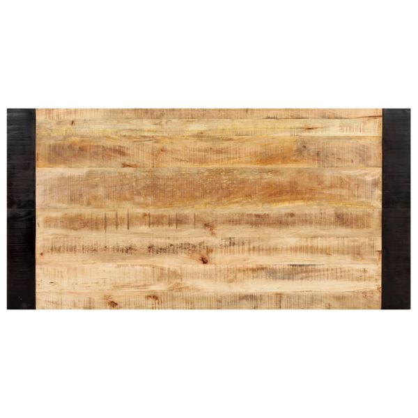 vidaXL Esstisch 140x70x76 cm Raues Mango-Massivholz
