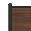 vidaXL Metallbett ohne Matratze Braun Eichen-Optik 150x200 cm