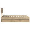 vidaXL Bettrahmen Sonoma 120 x 190 cm Massives Kiefernholz