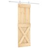 vidaXL Schiebet&uuml;r 70 x 210 cm Massivkiefer (Unbehandelt)