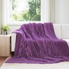 vidaXL &Uuml;berwurfdecke Lila 240 x 220 cm Fleece