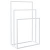 vidaXL Handtuchst&auml;nder Wei&szlig; 48x24x79 cm Eisen