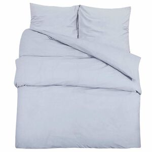 vidaXL Bettw&auml;sche-Set Grau 155x220 cm Baumwolle