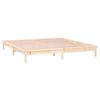 vidaXL Massivholzbett mit LEDs 180x200 cm