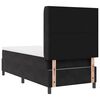 vidaXL Boxspringbett mit Matratze Schwarz 90 x 200 cm Samt