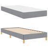 vidaXL Boxspringbett mit Matratze Hellgrau 90 x 190 cm Stoff