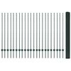 vidaXL Zaun mit Pfosten Gr&uuml;n 1,4 x 50 m Stahl und PVC