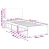 vidaXL Bettrahmen Ger&auml;ucherte Eiche 100 x 200 cm Massives Kiefernholz