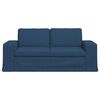 vidaXL Sofa 140cm Blau Metall