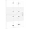 vidaXL Faltbare Duschkabine ESG 100x140 cm Wei&szlig;