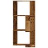 vidaXL Eck-B&uuml;cherregal 3 B&ouml;den Altholz-Optik 50x50x102cm Holzwerkstoff