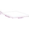 vidaXL Kokosnuss Topper Wei&szlig; 140 x 190 cm Jacquard-Stoff