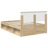 vidaXL Bettrahmen Sonoma 120 x 200 cm Massives Kiefernholz