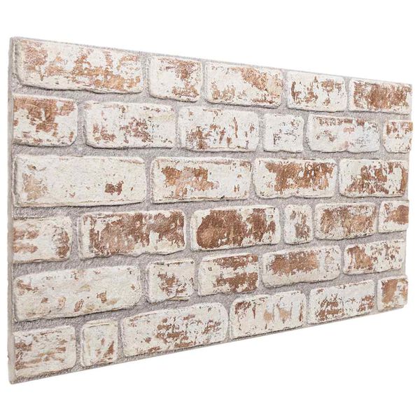 vidaXL 3D-Wandpaneele 10 Stk. Rot und Wei&szlig; 100x50 cm EPS