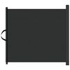 vidaXL Haustier-Barriere Ausziehbar Schwarz 82,5x125 cm