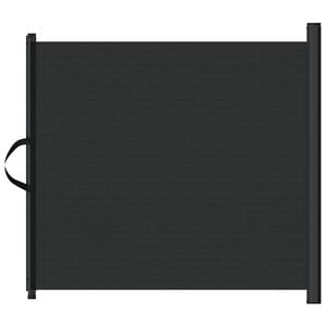 vidaXL Haustier-Barriere Ausziehbar Schwarz 82,5x125 cm