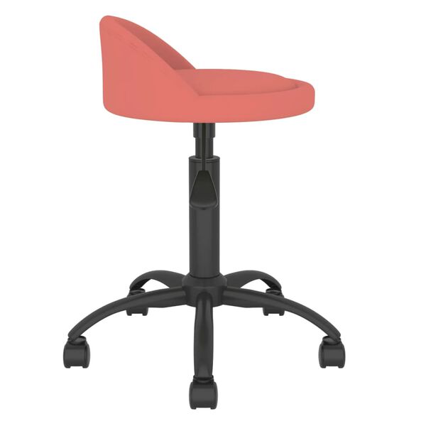 vidaXL Esszimmerst&uuml;hle 4 Stk. Drehbar Rosa Samt