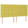 vidaXL Boxspringbett mit Matratze Gr&uuml;n 180x200 cm Stoff
