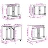 vidaXL Schrank mit Schubladen 10 pcs Honig Massives Kiefernholz