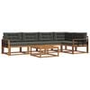 vidaXL Outdoor-Sofagarnitur 6 stk. Natur und Anthrazit