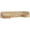 vidaXL Outdoor-Sofagarnitur 7 Stk. Wei&szlig; und Beige