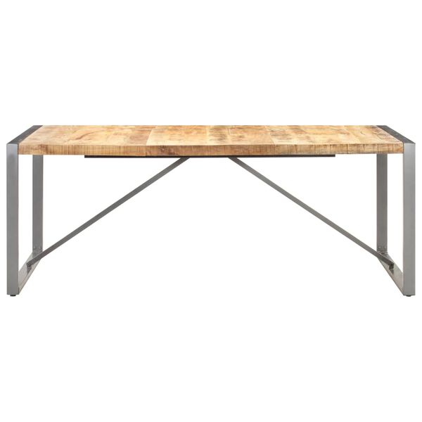 vidaXL Esstisch 200x100x75 cm Raues Mango-Massivholz