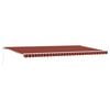 vidaXL Einziehbare Markise Orange und Braun 600 x 300 cm
