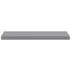 vidaXL Schweberegale 2 Stk. Grau 80x23,5x3,8 cm MDF