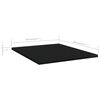 vidaXL B&uuml;cherregal-Bretter 8 Stk. Schwarz 40x50x1,5 cm Holzwerkstoff