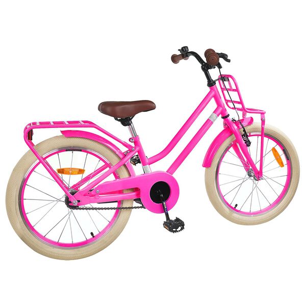 vidaXL Kinderfahrrad 20 Zoll f&uuml;r 6-11 Jahre alt Dunkelrosa