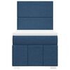 vidaXL Boxspringbett mit Matratze Blau 100x200 cm Stoff