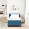 vidaXL Boxspringbett mit Matratze Dunkelblau 90 x 200 cm Samt