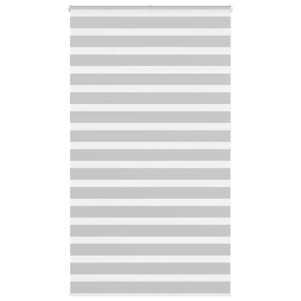 vidaXL Doppelrollo Hellgrau 125x200 cm Stoffbreite 120,9 cm Polyester