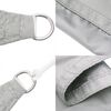 vidaXL Sonnensegel Hellgrau 5x3 m 100% Polyester Oxford