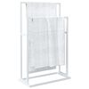vidaXL Handtuchst&auml;nder Wei&szlig; 48x24x78,5 cm Eisen