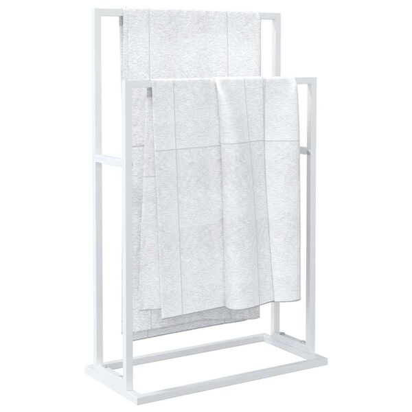 vidaXL Handtuchst&auml;nder Wei&szlig; 48x24x78,5 cm Eisen