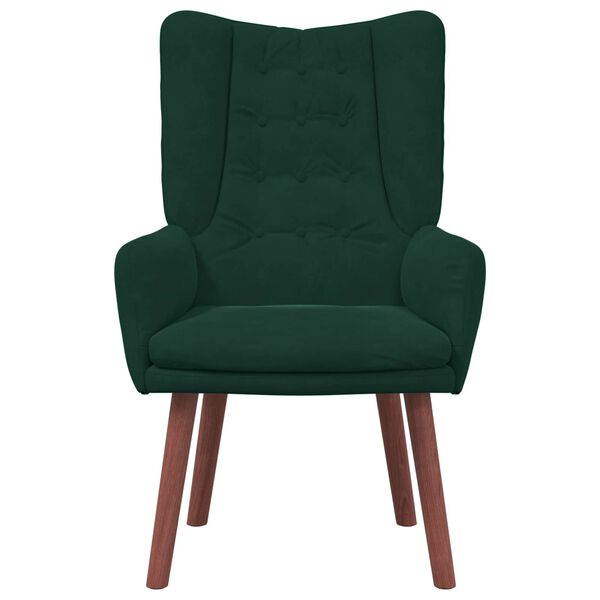 vidaXL Sessel Dunkelgr&uuml;n 63 x 67 x 94 cm Samt