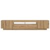 vidaXL TV-Schrank mit LED-Leuchten Artisan-Eiche 200x35x40 cm