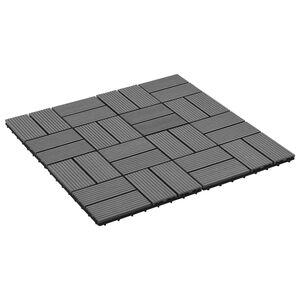 vidaXL Terrassenfliese 22 stk. Grau 30 x 30 cm WPC