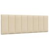 vidaXL Kopfteil-Kissen "Hanko" Creme 140 cm Stoff