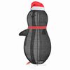 vidaXL Schnee-Pinguin Figur Warmes Weiß 78 x 88 x 180 cm Stoff