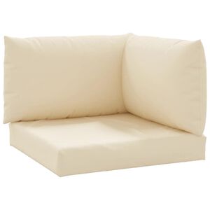 vidaXL Palettenkissen 3-tlg. Beige Oxford-Gewebe