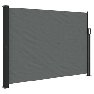 vidaXL Ausziehbare Seitenmarkise Anthrazit 140x500 cm