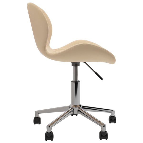 vidaXL Esszimmerst&uuml;hle 6 Stk. Drehbar Creme Samt