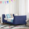 vidaXL Kinderbettgestell mit Kopfteil Polizeiblau 80 x 160 cm Samt