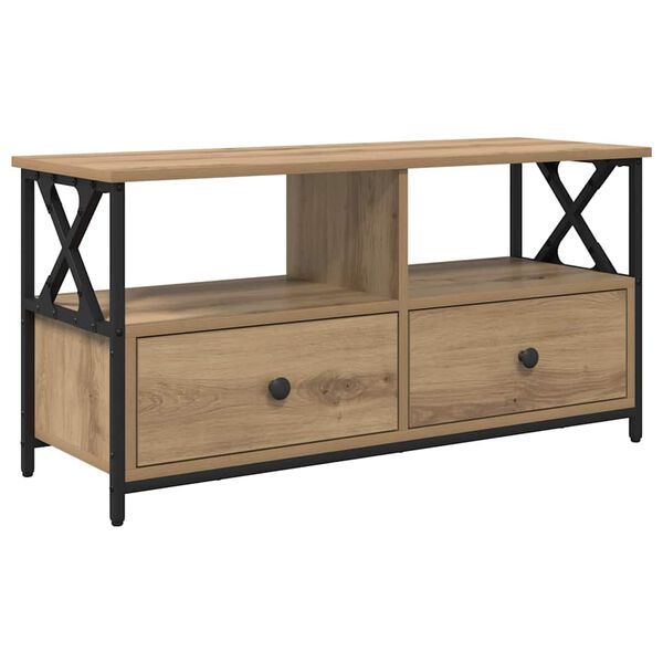 vidaXL TV-Schr&auml;nk mit Schubladen Artisan-Eiche 90 x 33 x 45 cm