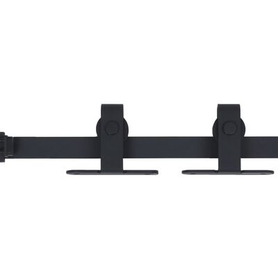 vidaXL Mini Schiebetürbeschlag Set für Schranktüren Carbonstahl 183 cm