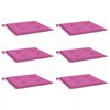 vidaXL Gartenstuhl-Kissen 6 Stk. Rosa 50x50x4 cm Stoff